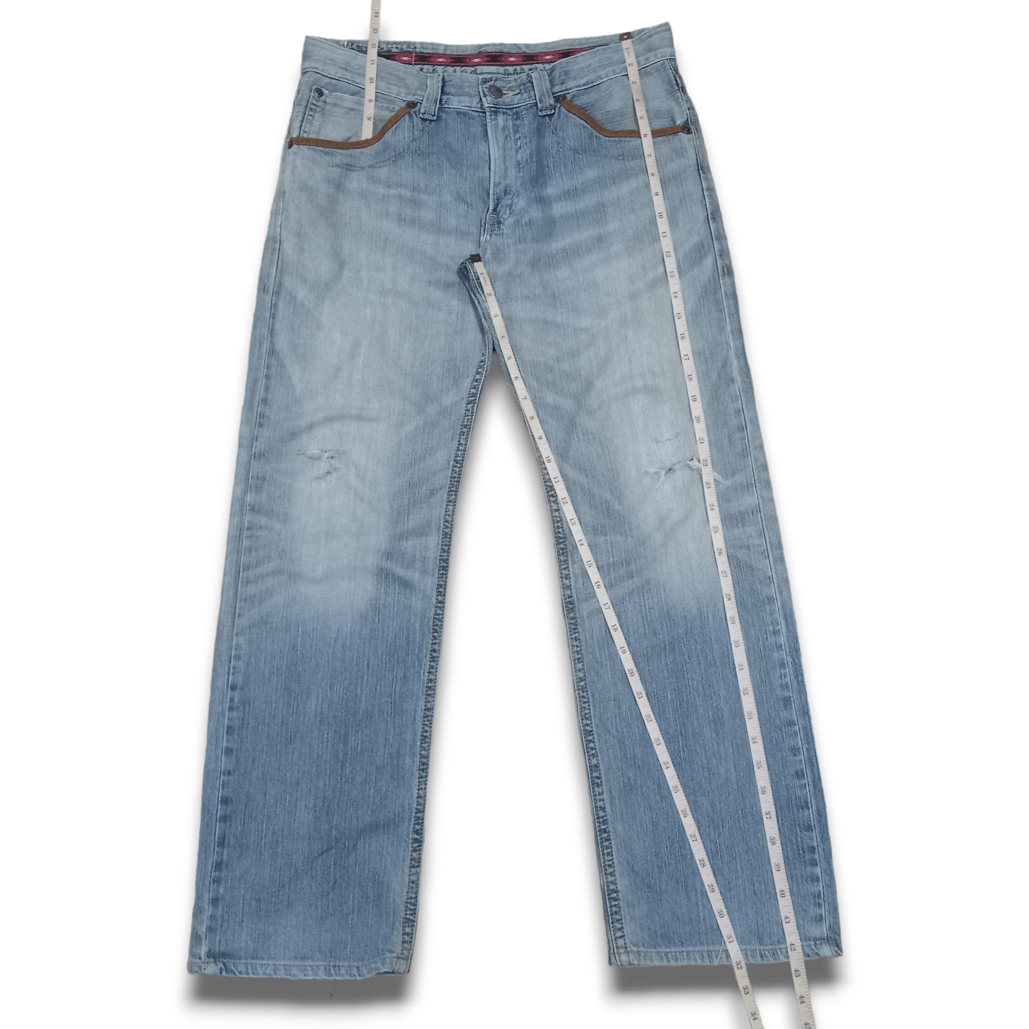 Edwin Exclusive Vintage Edwin Japan Distressed Baggy Jeans 36x32 Size US 36 / EU 52 - 11 Thumbnail