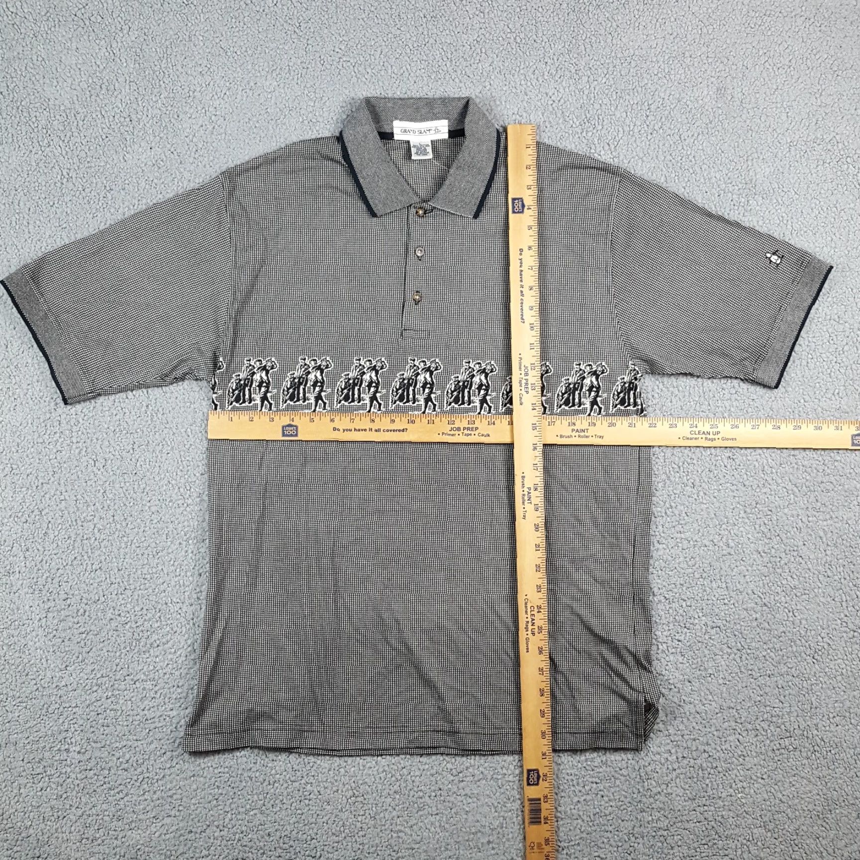 Vintage Vintage Grand Slam Houndstooth Polo Shirt Men Large Short Sleeve Collared Cotton 90s Preppy Golf Size US L / EU 52-54 / 3 - 8 Thumbnail