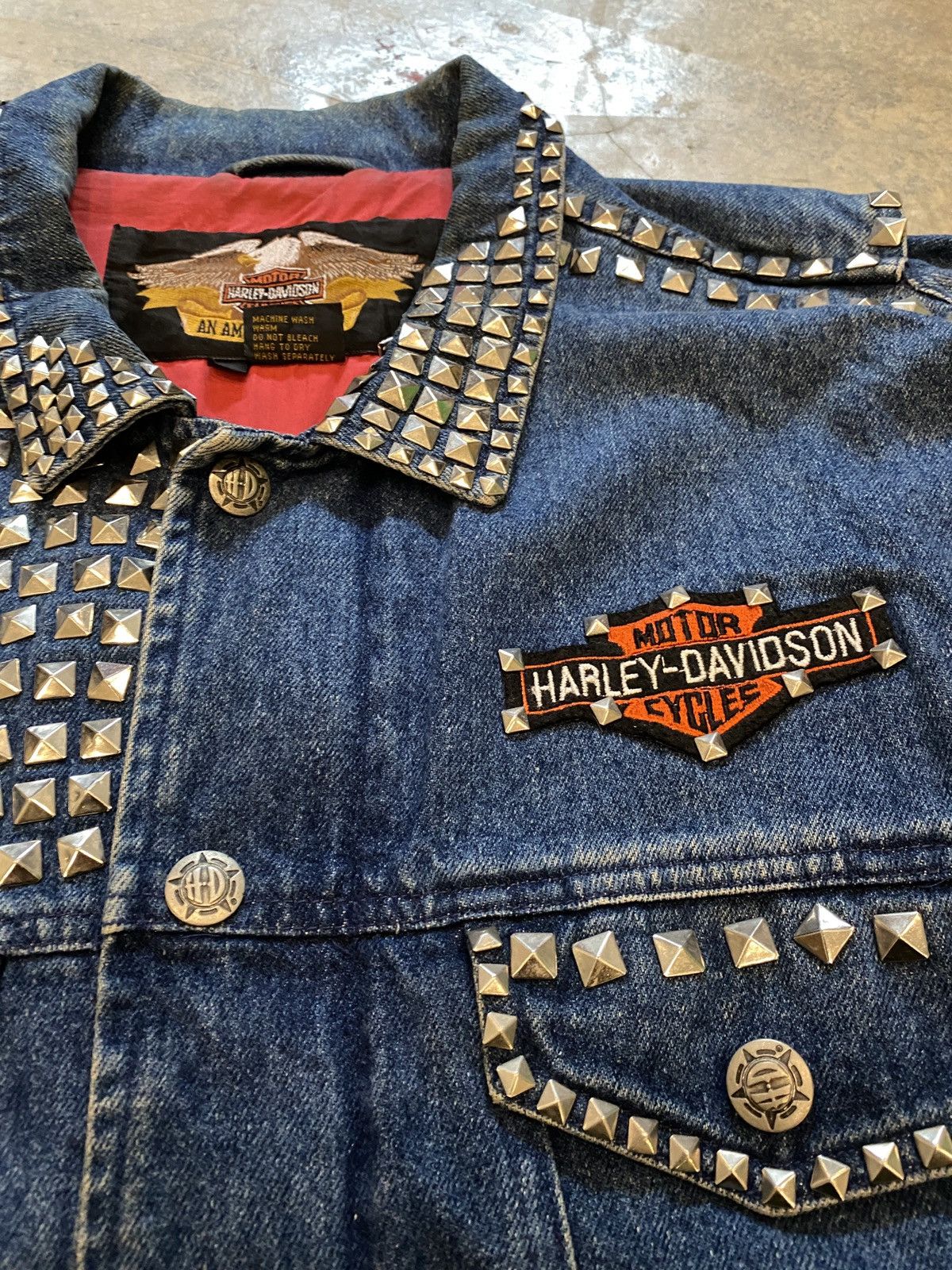 Harley Davidson Vintage Harley Davidson Denim Jacket Size US M / EU 48-50 / 2 - 4 Thumbnail