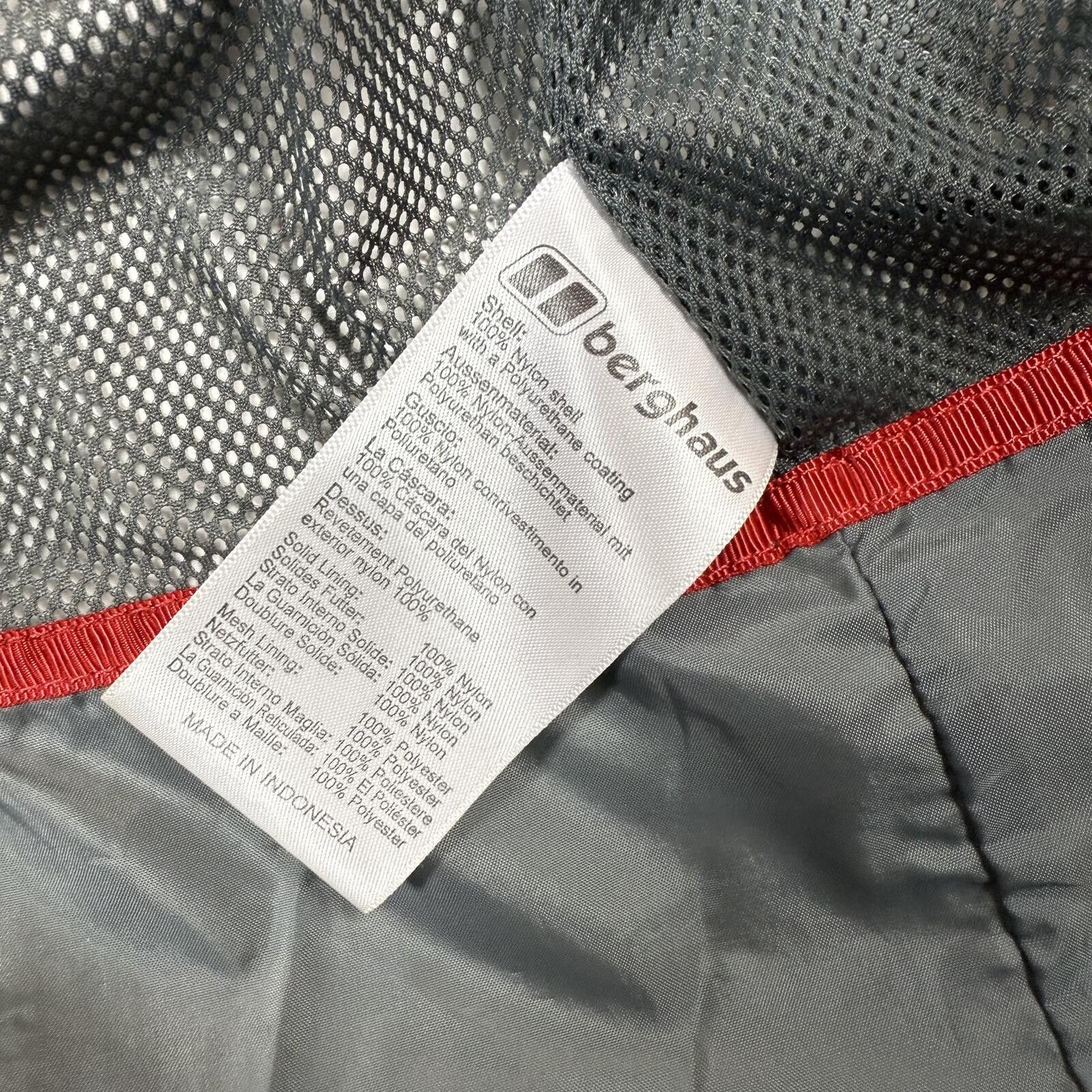 Berghaus Berghaus Nylon Rain Jacket Red Grey Large Size US L / EU 52-54 / 3 - 7 Thumbnail