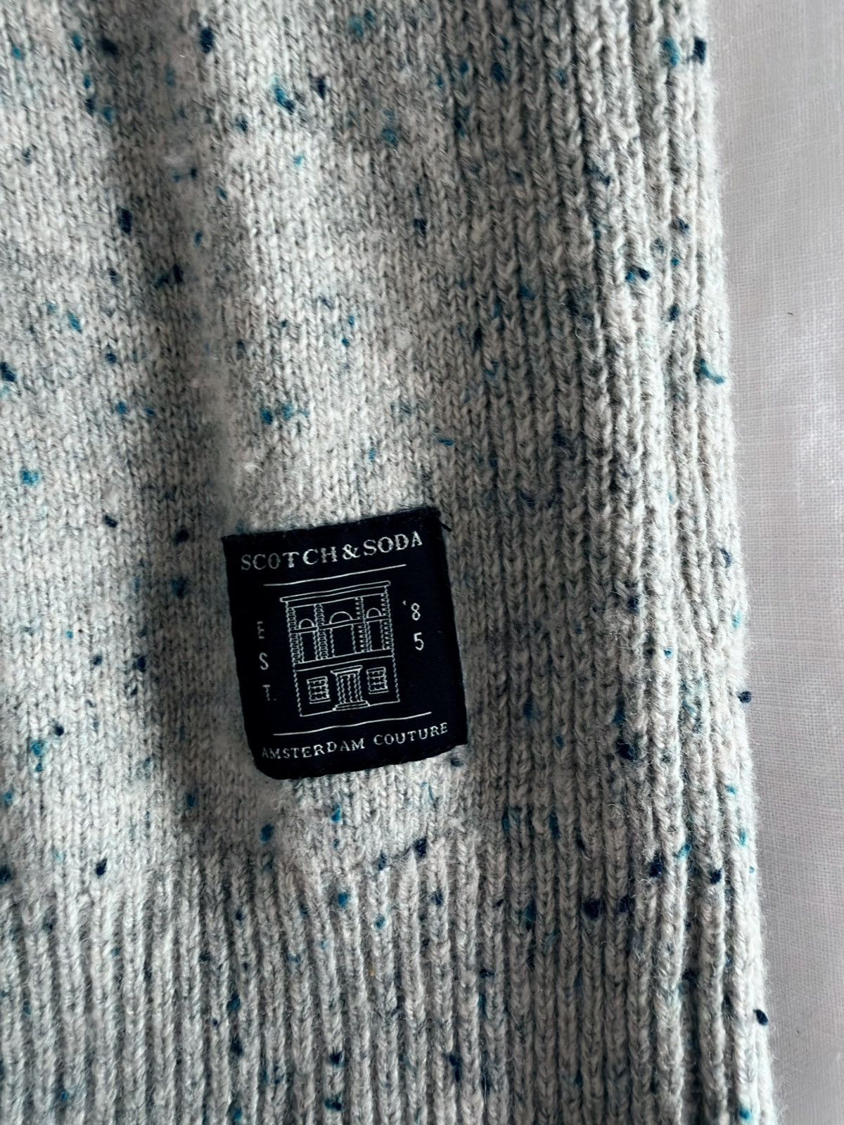 Scotch & Soda Scotch & Soda Large Heather Grey Wool Crewneck Sweater Size US L / EU 52-54 / 3 - 3 Thumbnail