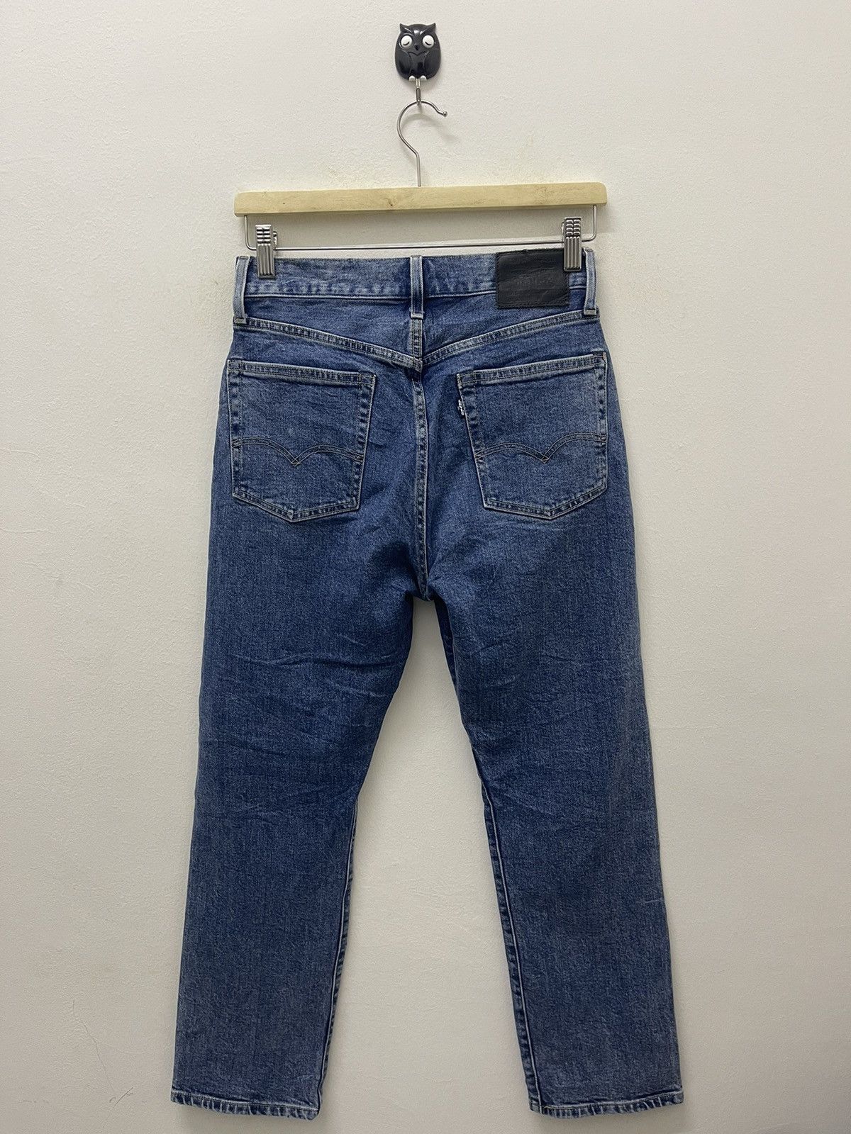 image of Levis Made & Crafted 501 Crop Big E Selvedge in Blue, Men's (Size 26)
