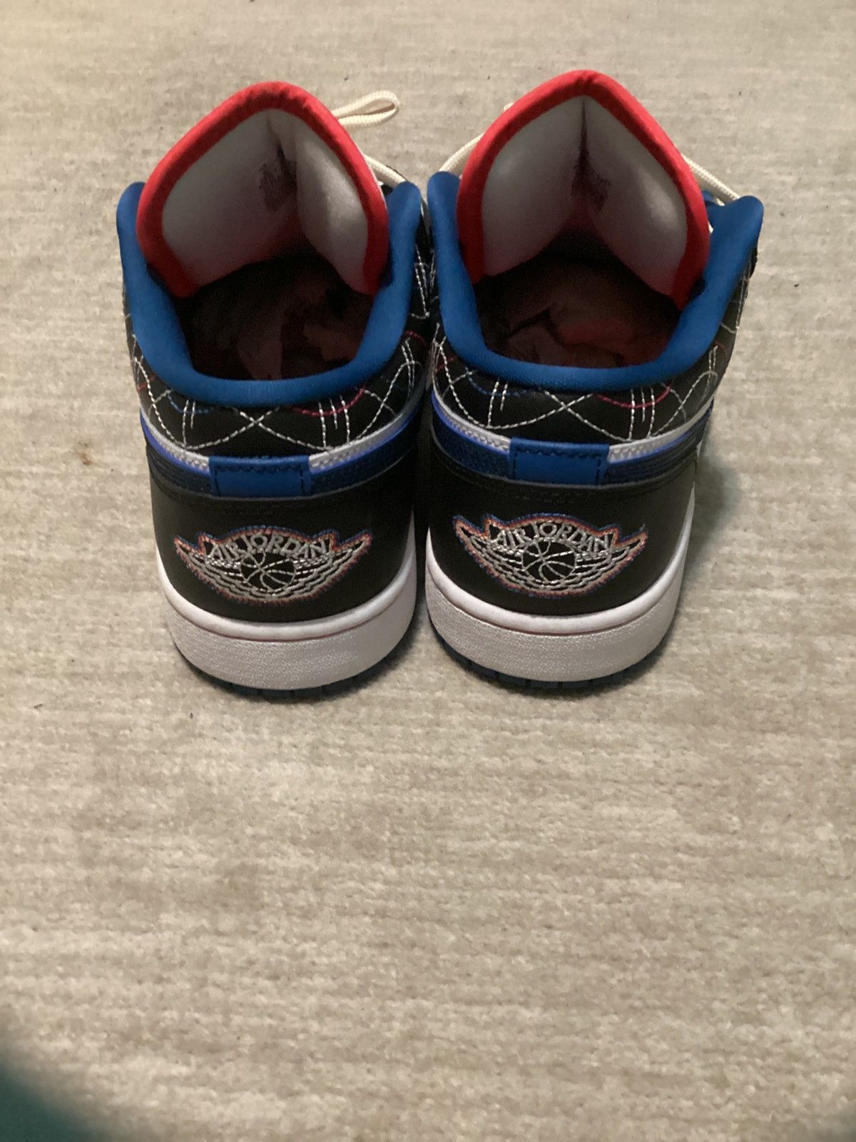 Jordan Brand Air Jordan 1 Low SE “Industrial Blue Sashiko” Size US 9 / EU 42 - 2 Thumbnail