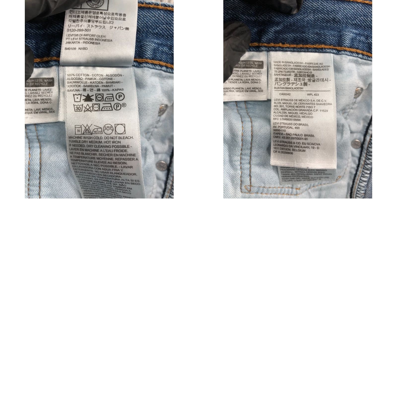 Levi's Levi's 505 Jeans Straight Mid Rise Blue 40 Mens Regular 40x30 Denim Cotton Blend 5-Pocket Modern Vintage: No Size US 40 / EU 56 - 9 Thumbnail