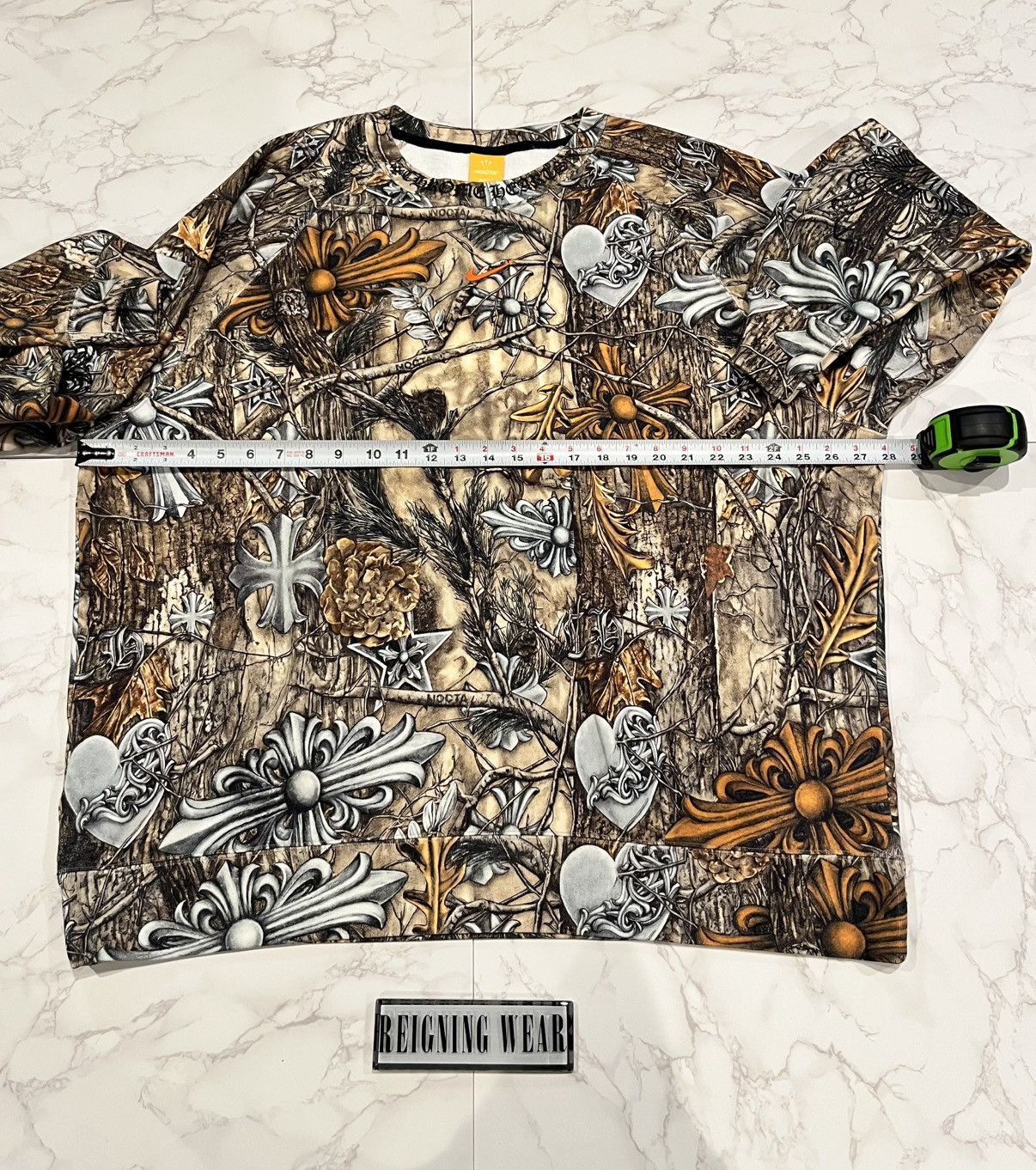 Chrome Hearts × Drake Chrome Hearts Nocta Drake Camo Horseshoe Crewneck Size US XXL / EU 58 / 5 - 5 Thumbnail