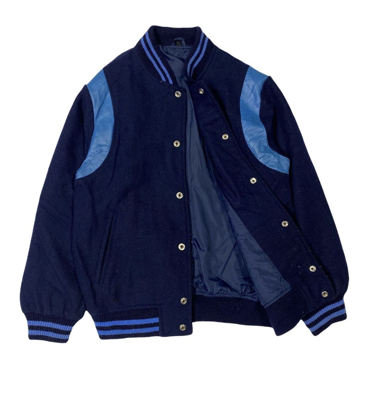 Vintage ☀️VINTAGE LAKE FIELD WOOL VARSITY JACKET Size US M / EU 48-50 / 2 - 2 Thumbnail