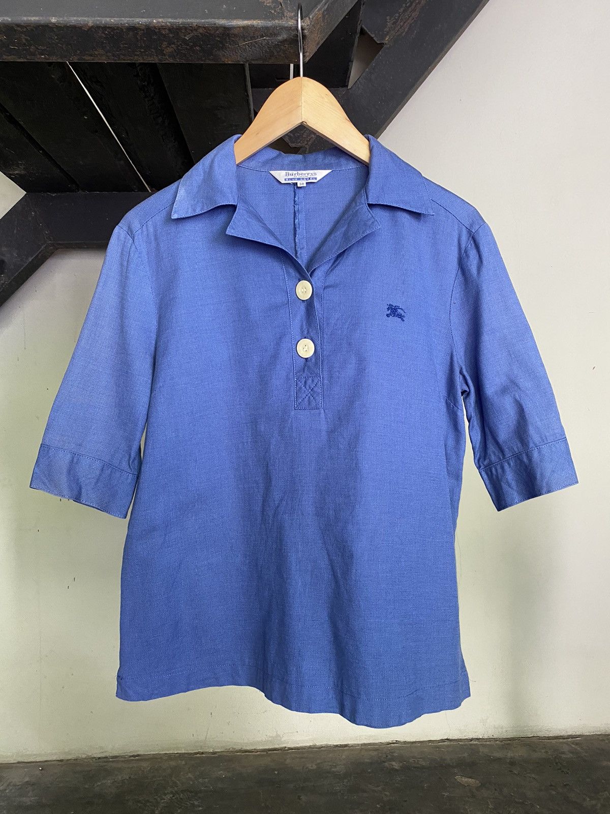 Burberrys blue label blue blouse shirt