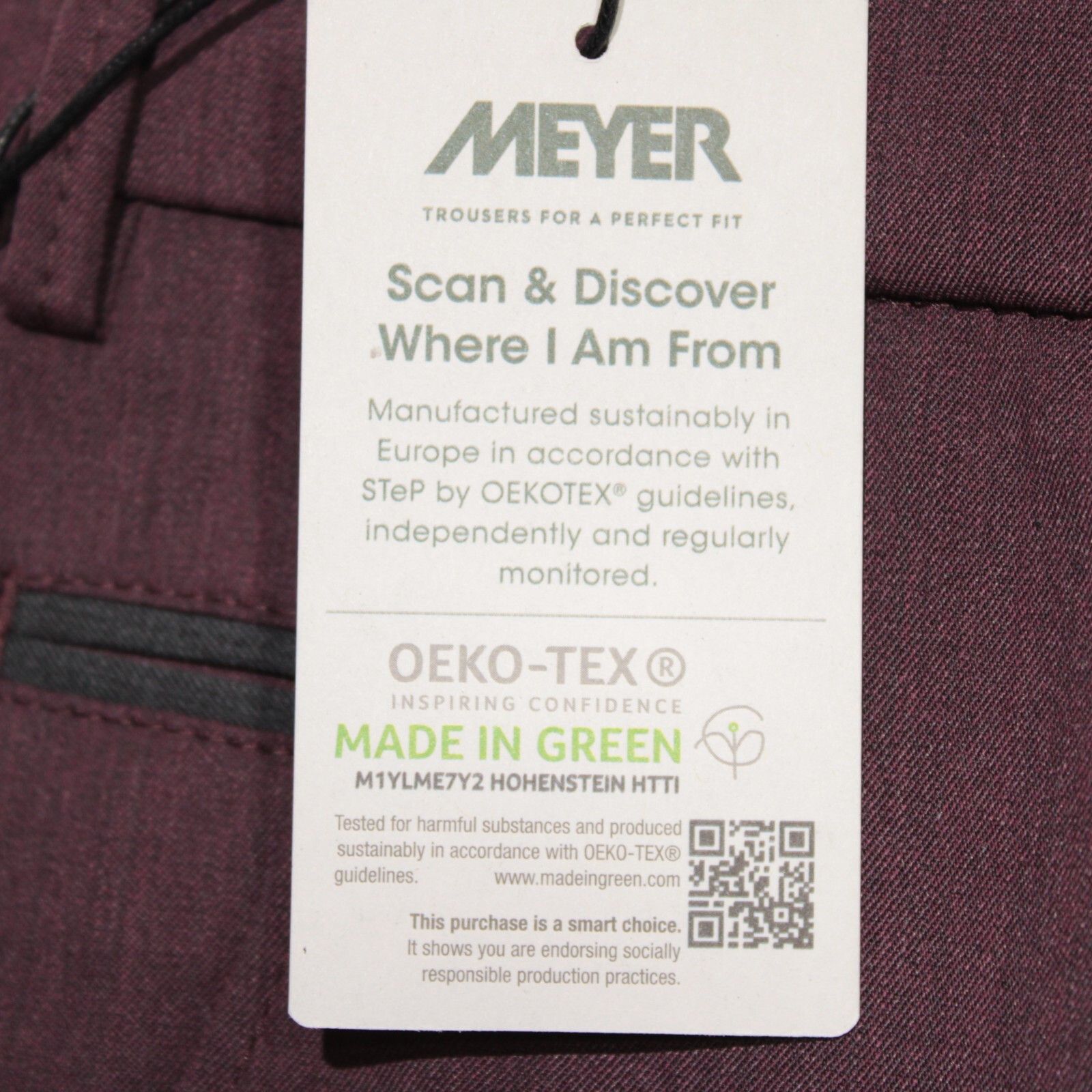 Other Meyer New with tags Dress Pants Size 38 US In Purple Size US 38 / EU 54 - 3 Thumbnail