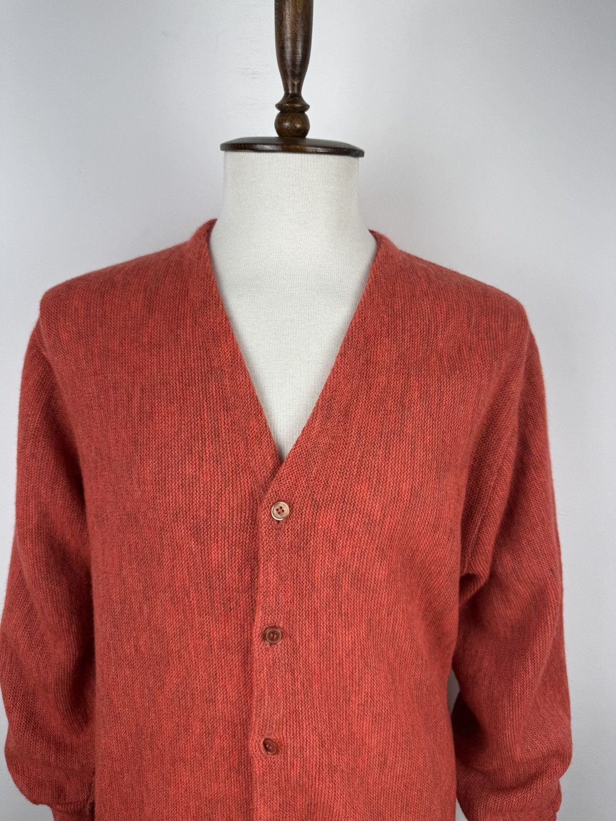 Original Montgomery × Vintage Men’s Vintage BRENT Montgomery Orange Cardigan Sweater L Size US L / EU 52-54 / 3 - 2 Thumbnail