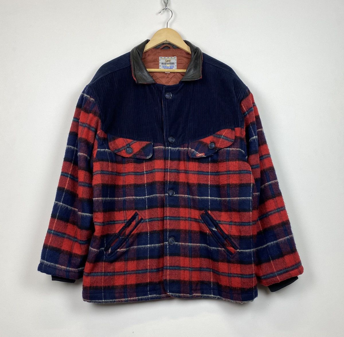Lee Vintage Lee Rough Riders Corduroy Plaid Jacket Buttons Sz M Size US M / EU 48-50 / 2 - 1 Thumbnail
