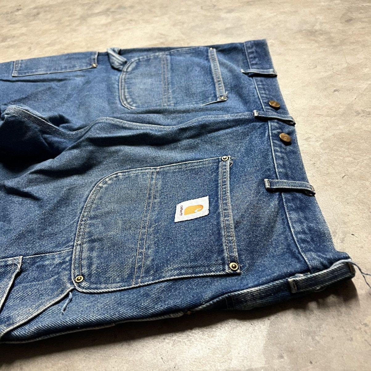 Carhartt × Vintage Vintage 2000’s Carhartt 🇺🇸 Denim Double-Knee Carpenter Pants Size US 38 / EU 54 - 6 Thumbnail