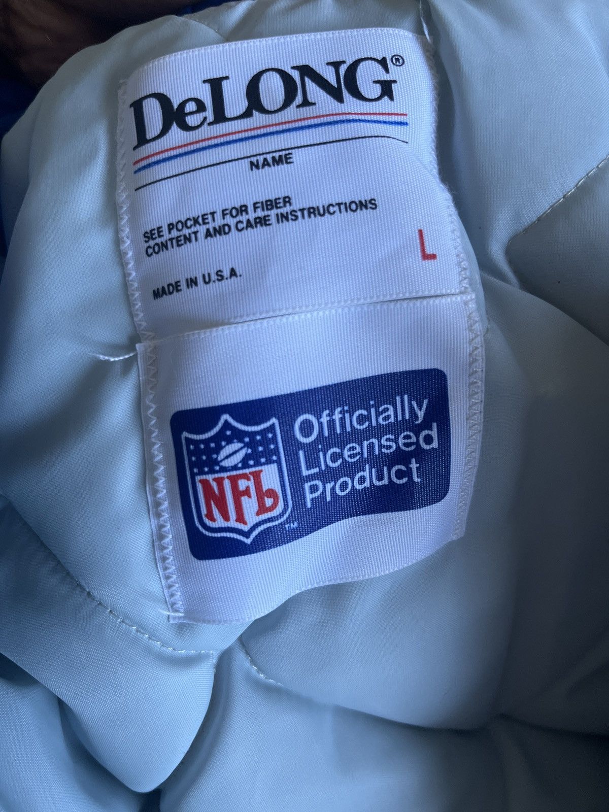 Delong New York Giants Hooded Coat Size US L / EU 52-54 / 3 - 3 Thumbnail