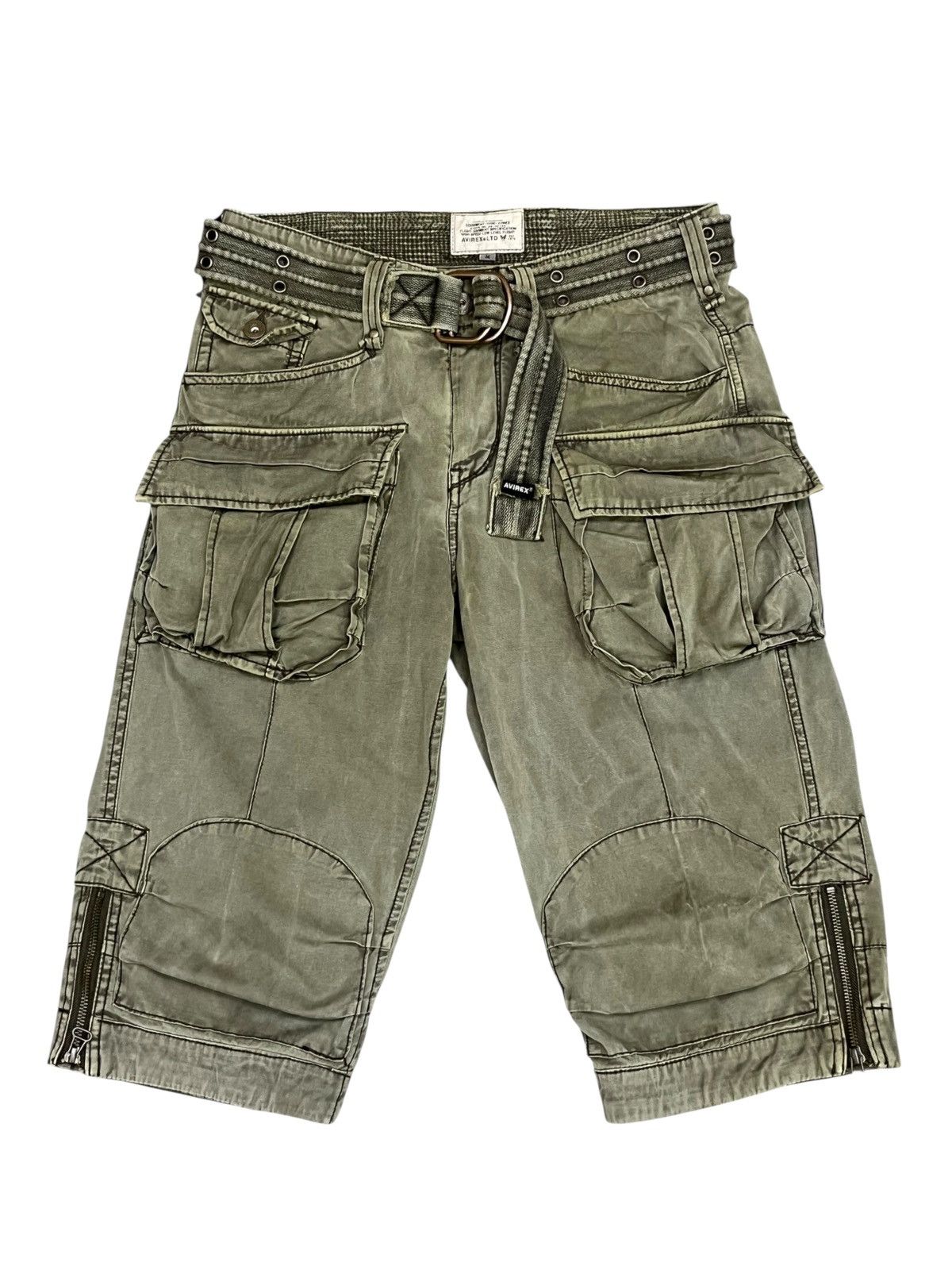 Avirex 🔥Vintage AVIREX Flight Garment Cargo Shorts - Size M (W30") Size US 30 / EU 46 - 2 Thumbnail