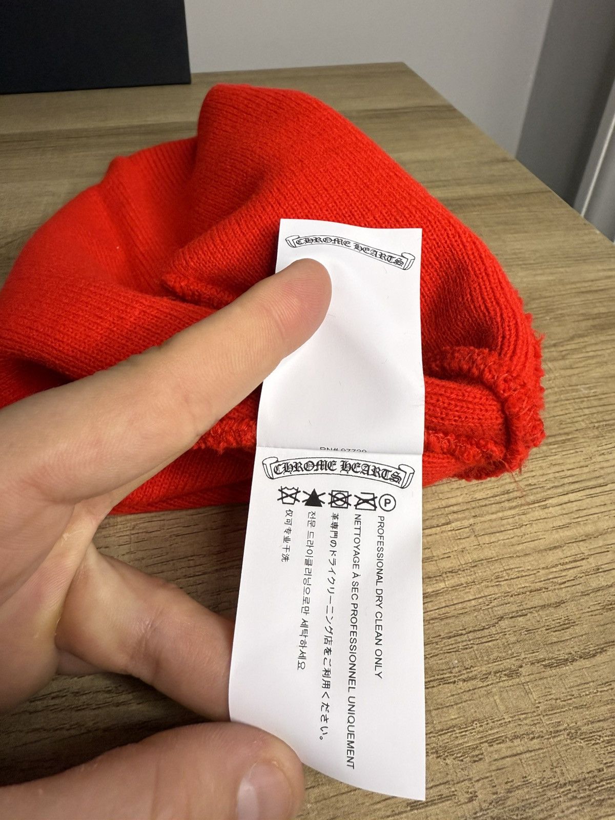 Chrome Hearts Chrome Hearts Red Beanie Size ONE SIZE - 3 Thumbnail