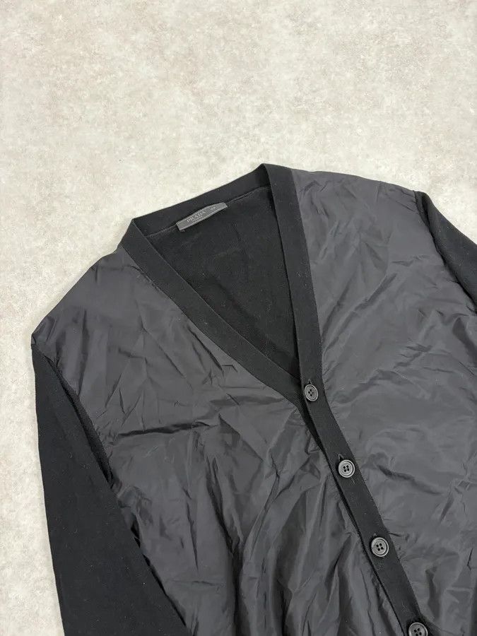 Prada SS2014 Prada Hybrid Black Minimalist Cardigan Size US XS / EU 42 / 0 - 5 Thumbnail