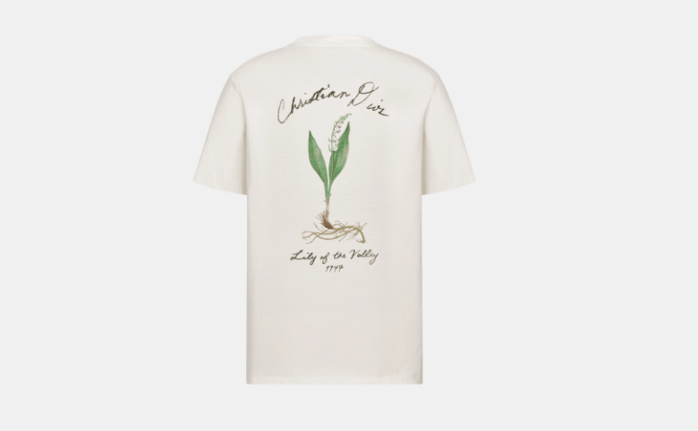 Dior o1w1db10525 493J69 Relaxed-Fit T-Shirt in White Size US M / EU 48-50 / 2 - 2 Thumbnail