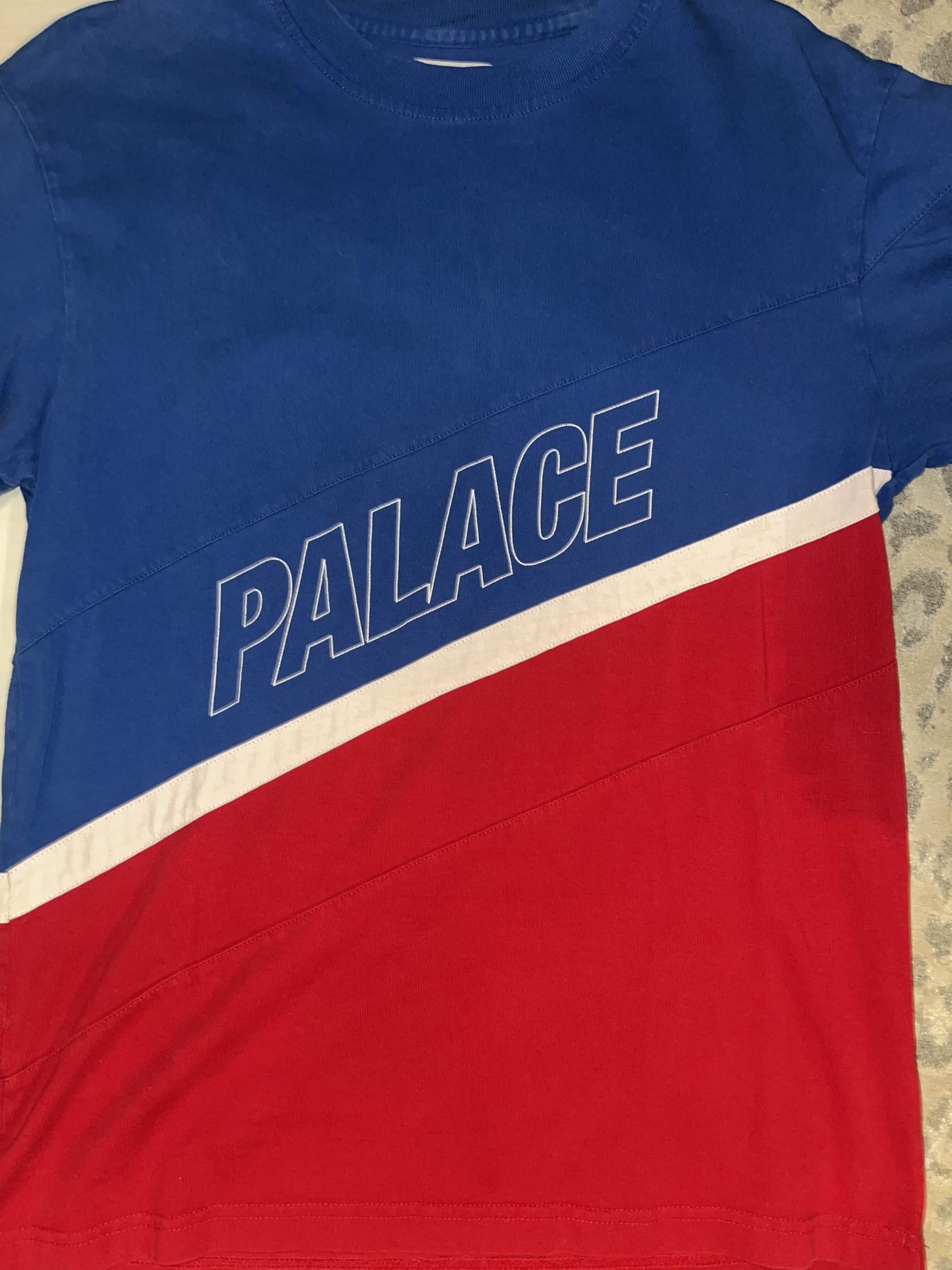 Palace SS17 Palace R Stripe Blue Tee Size US S / EU 44-46 / 1 - 2 Thumbnail