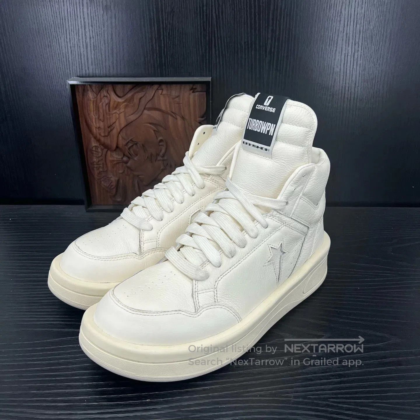 Converse White High-Top Sneakers Size 12. Size US 12 / EU 45 - 1 Thumbnail