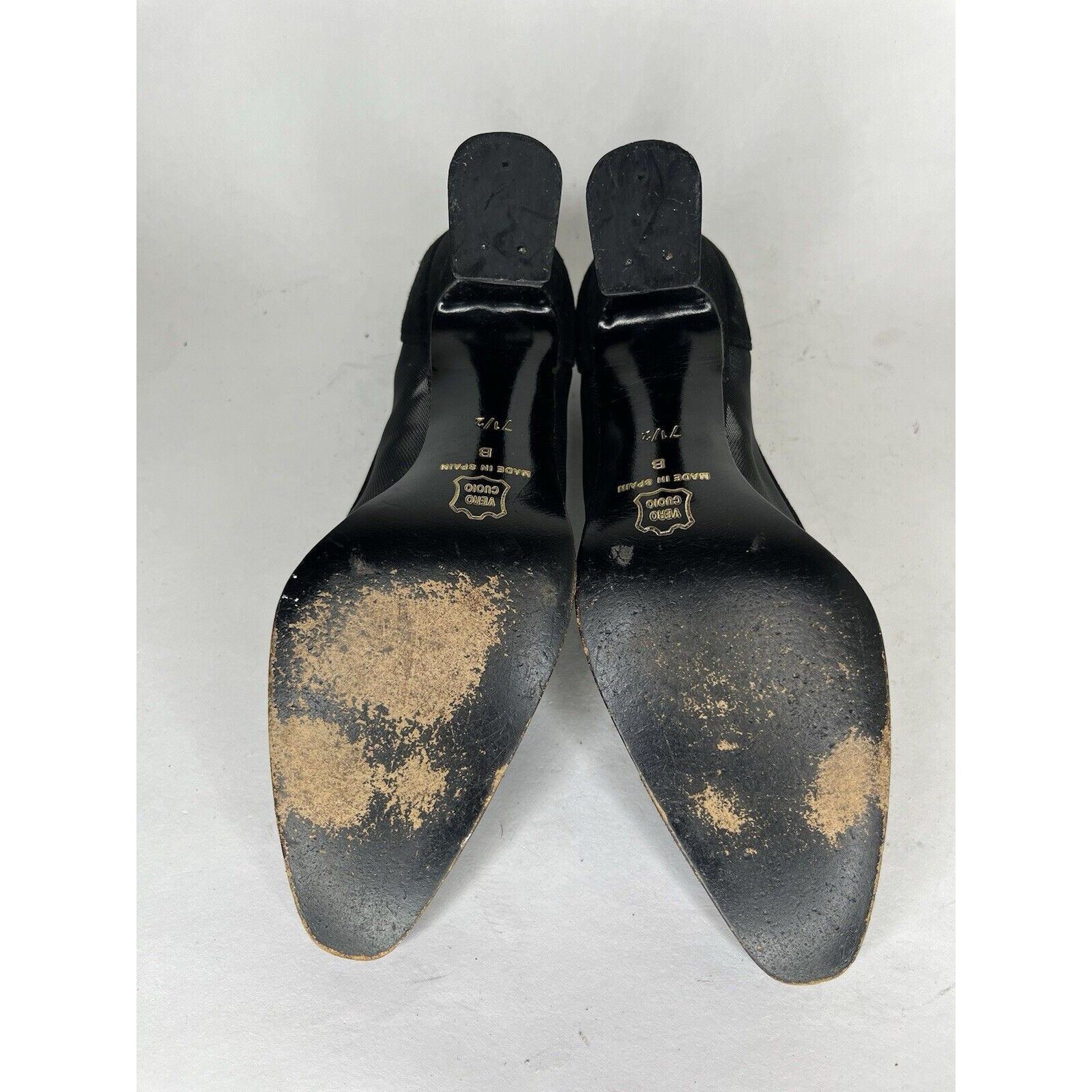 DKNY DKNY Black Textile Mesh Synthetic Dress Kitten Heels Women S Size US 7.5 / IT 37.5 - 5 Thumbnail