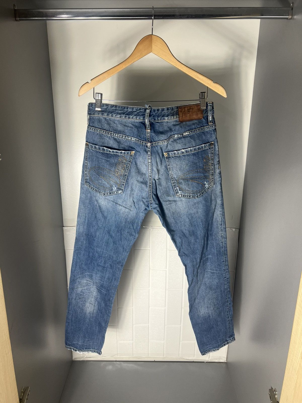 Dsquared2 × Vintage VERY RARE DSQUARED2 DENIM JEANS ITALIAN DESIGNER LUXURY Y2K Size US 32 / EU 48 - 18 Thumbnail