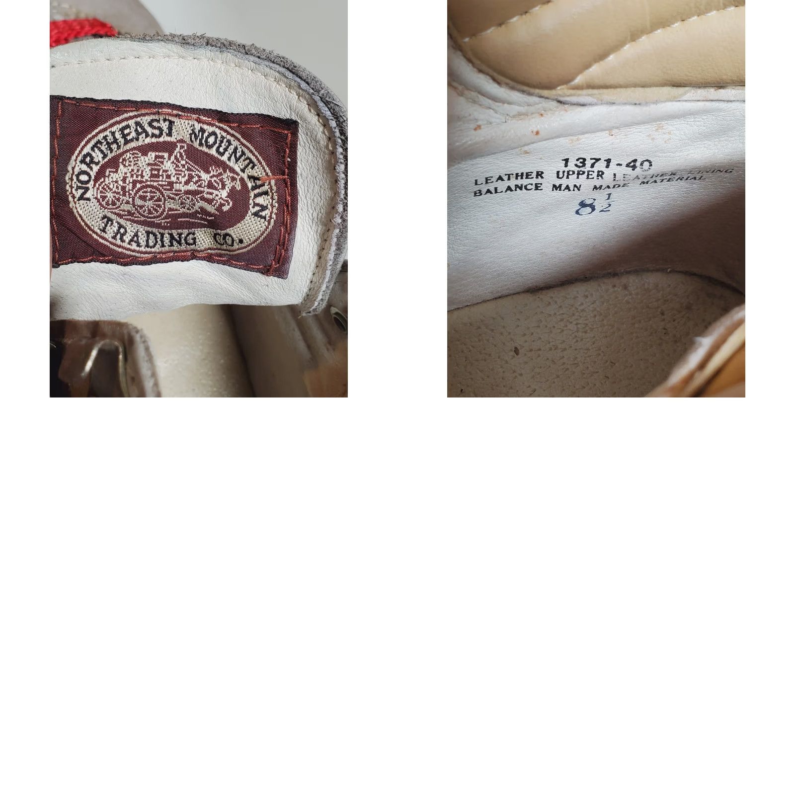 Pop Trading Company VINTAGE 90s Northeast Mountain Trading Company Hiking Boots Light Gray Nubuck Women’s US 8.5 1371-40 Boots Size US 9 / IT 39 - 9 Thumbnail