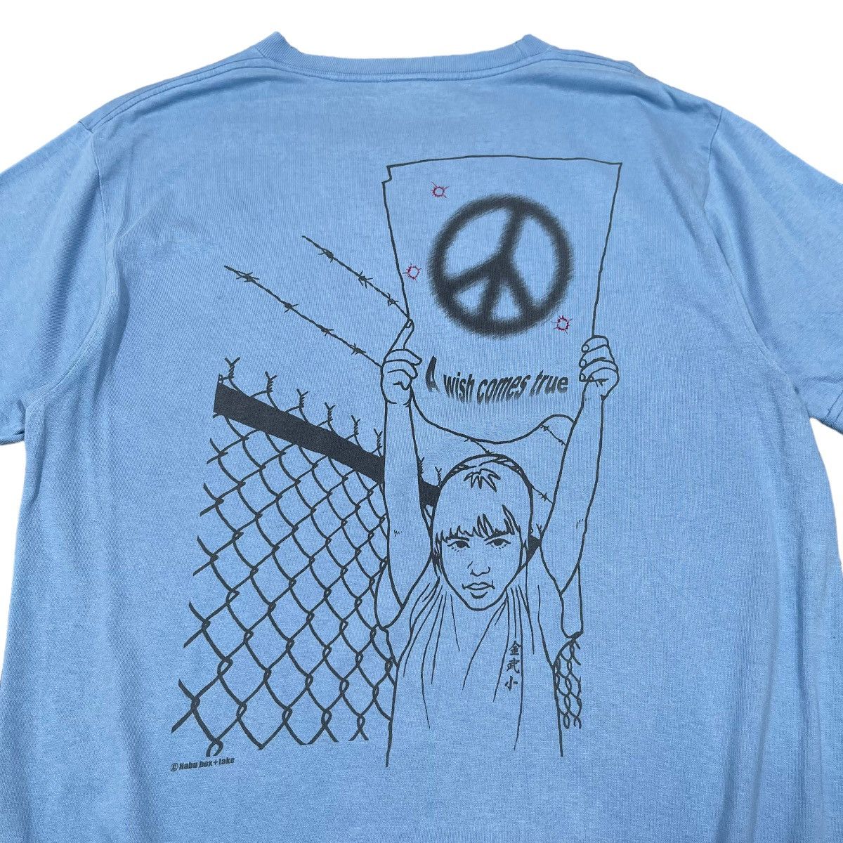 image of 20471120 x Ppfm Range 4 Piece A Wish Come True Destroyed T Shirt in Blue, Men's (Size Large)