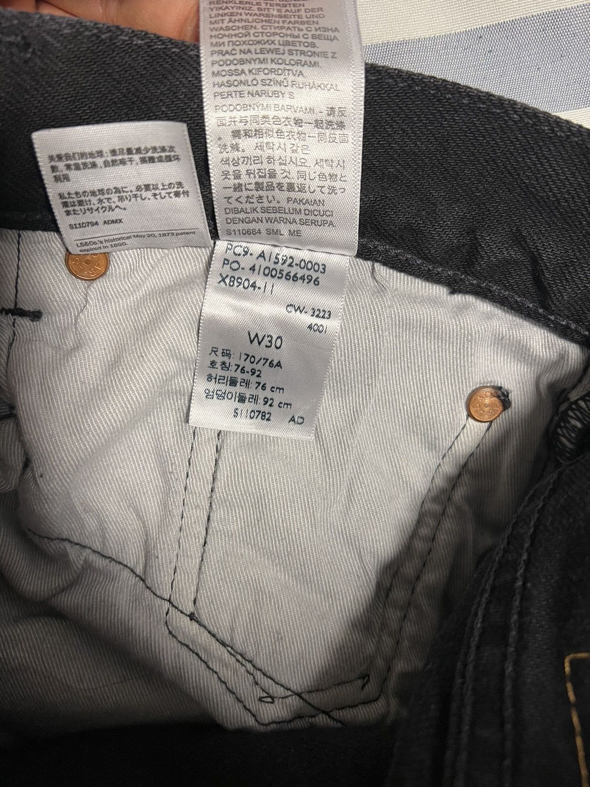 DENIM TEARS × Levi's Denim tears x Levi’s cotton wreath jean black Size US 30 / EU 46 - 7 Thumbnail