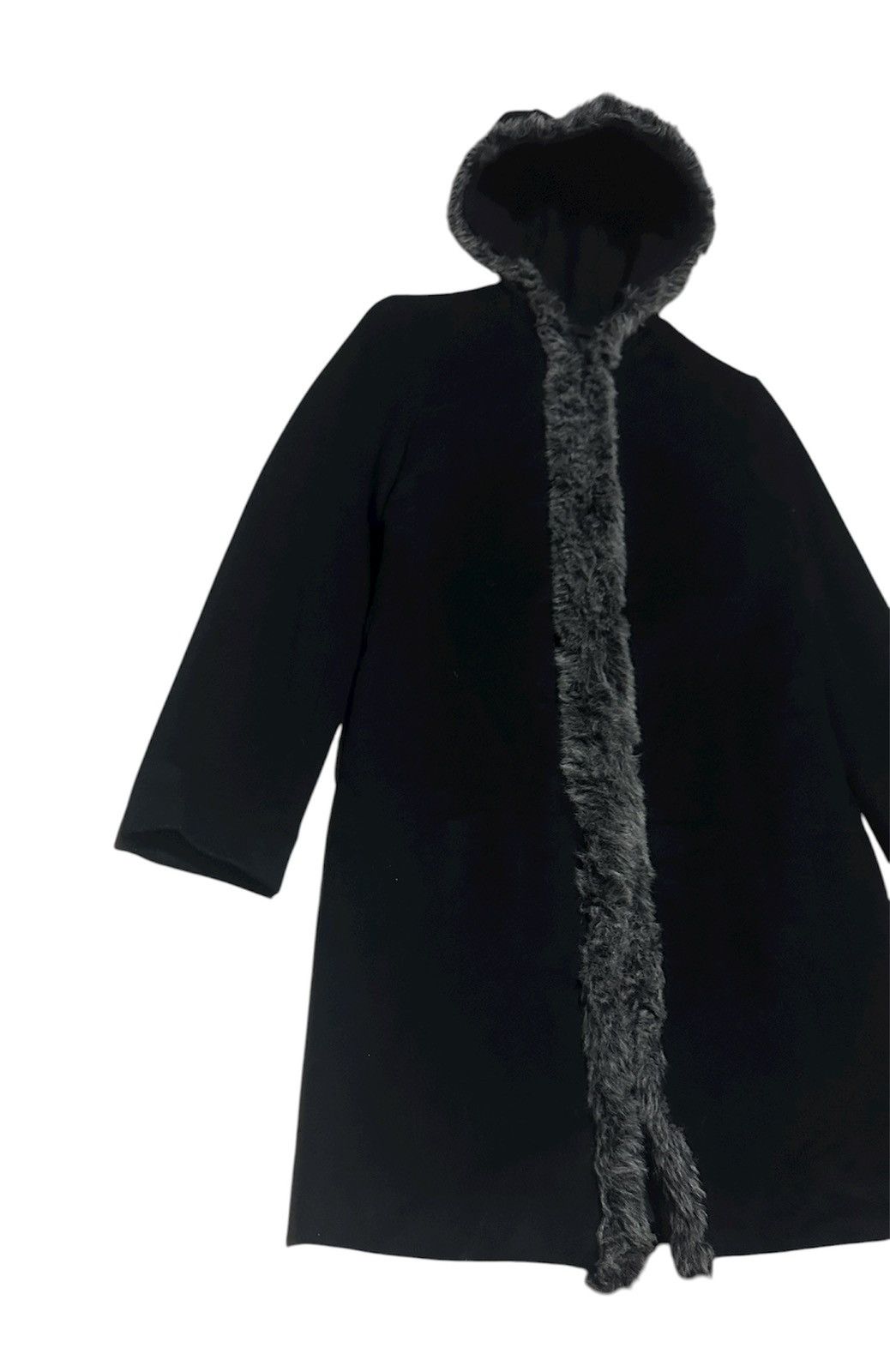 PPFM Vintage PPFM Peyton Place Faux Fur Wool Jacket Hoodie Size US S / EU 44-46 / 1 - 2 Thumbnail