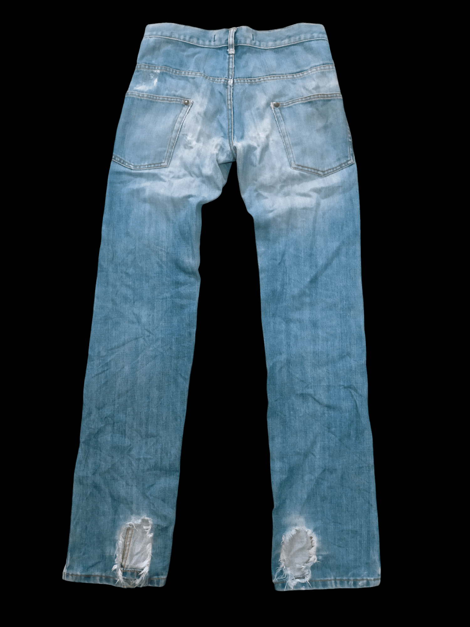 Maison MIHARA YASUHIRO 🔥 Rare 🔥 Vintage Miharayasuhiro Reconstructed Double Denim Size US 29 - 2 Thumbnail
