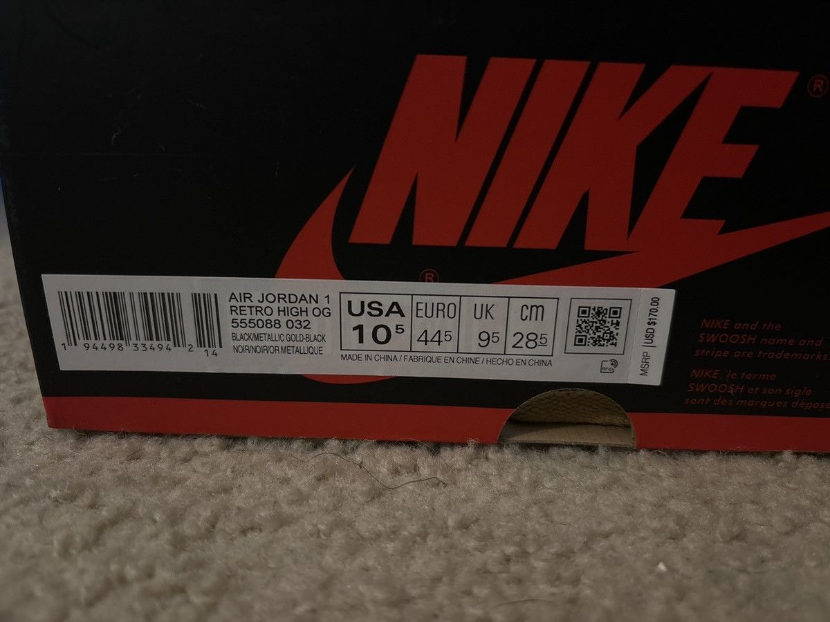 Jordan Brand Air Jordan 1 retro HIGH OG Size US 10.5 / EU 43-44 - 5 Thumbnail