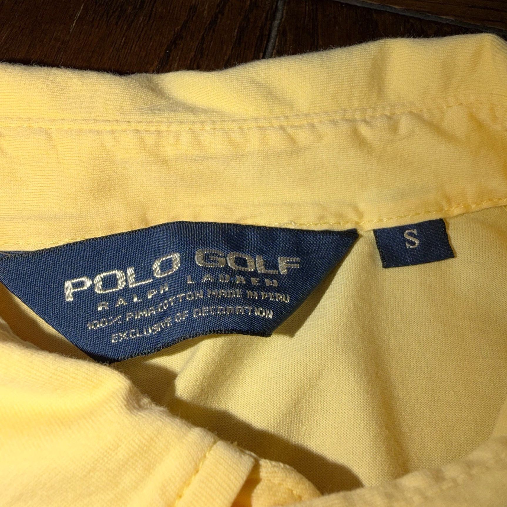 Polo Ralph Lauren VINTAGE 90s Polo Ralph Lauren Golf Shirt Mens Small Single Stitch Oakmont Club OCC Polo Shirt Mens Small Yellow 90s Golf Ralph Lauren Mens Shirts Size US S / EU 44-46 / 1 - 4 Thumbnail
