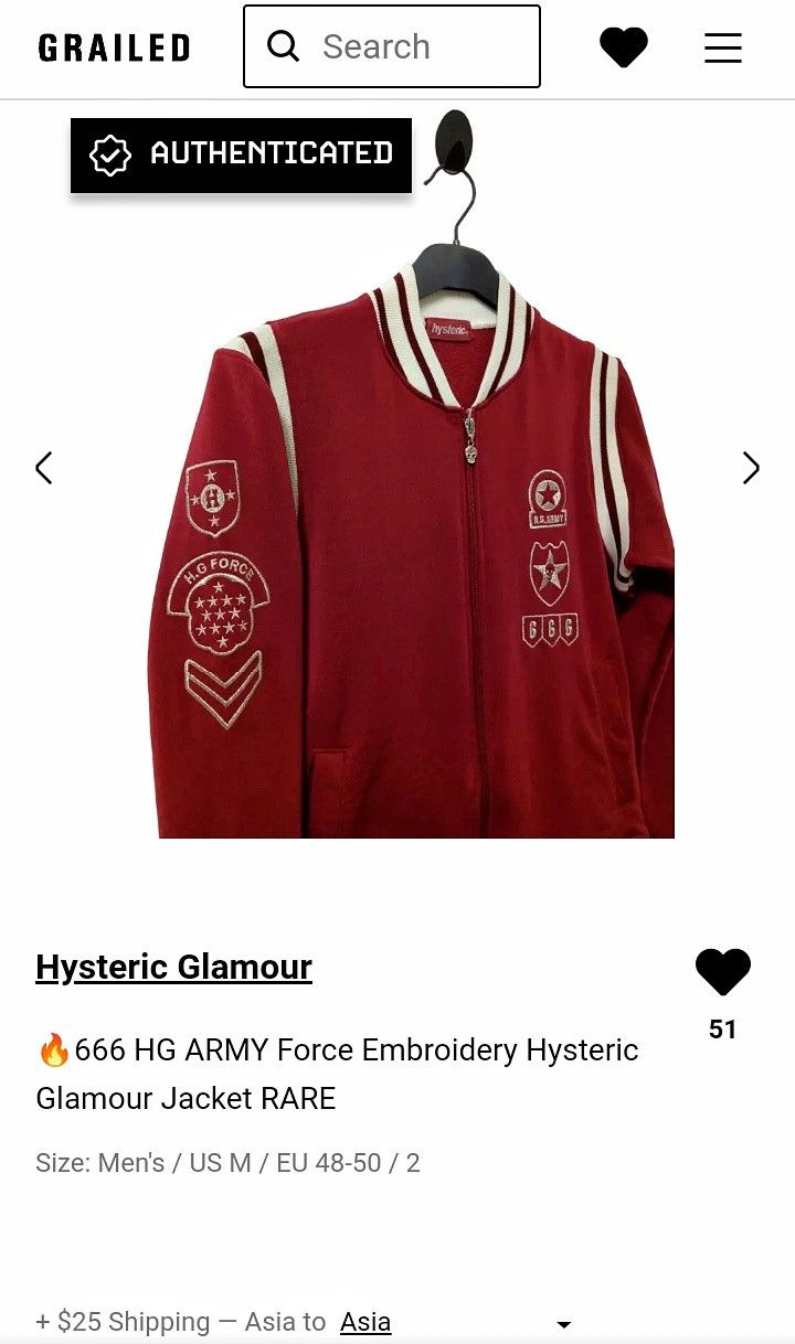 Hysteric Glamour 🔥666 HG ARMY Force Embroidery Hysteric Glamour Jacket RARE Size US M / EU 48-50 / 2 - 16 Thumbnail