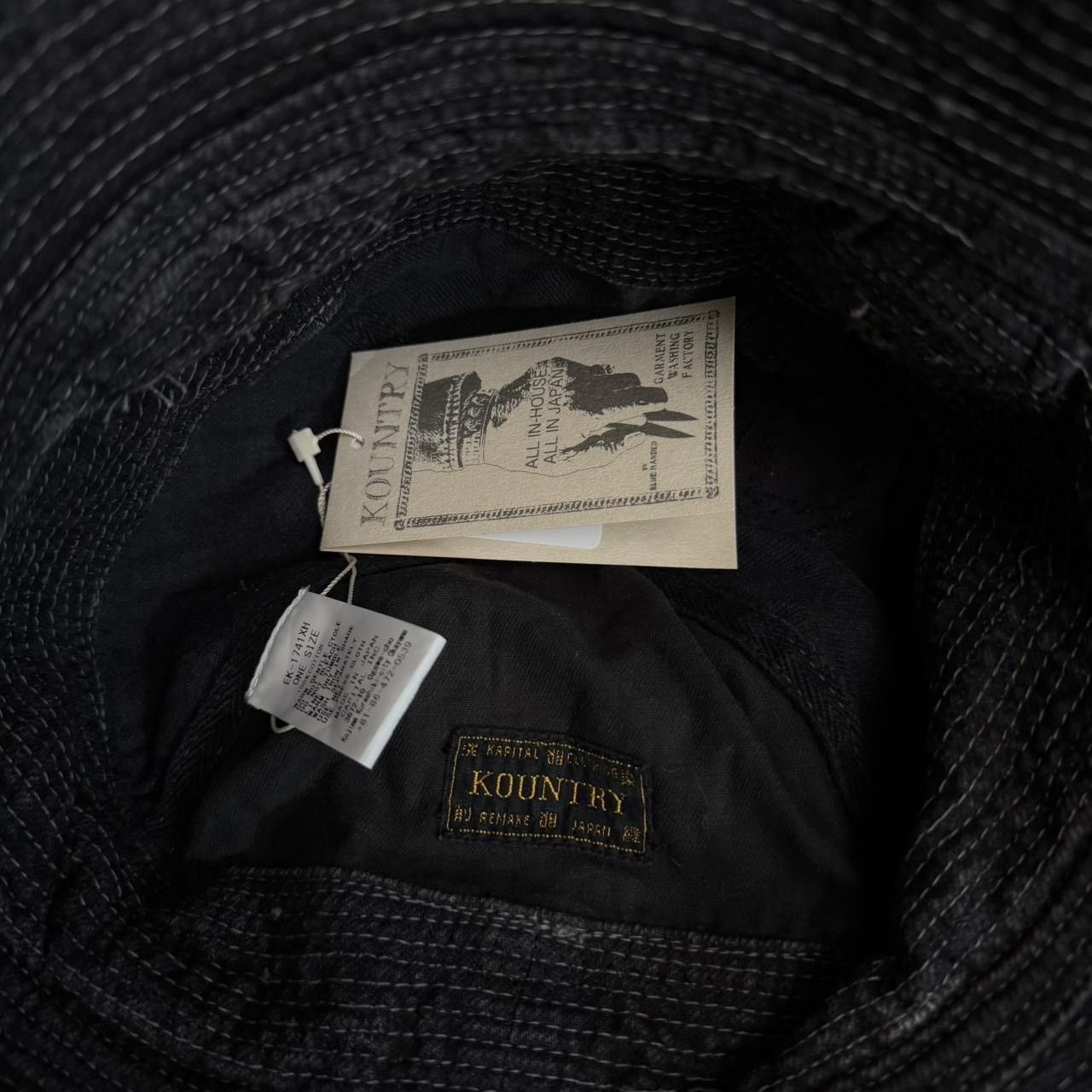 Kapital Kapital Boro Bucket Hat Black Size ONE SIZE - 3 Thumbnail