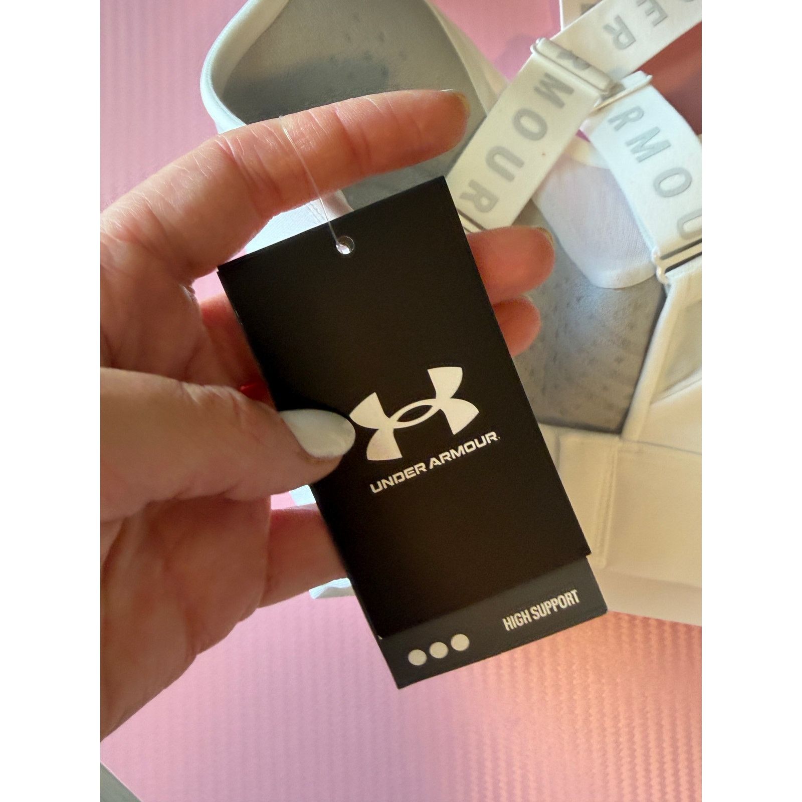 Under Armour Under Armour White Gray Ultra Light Support Foam Padding Bra Size ONE SIZE - 9 Thumbnail