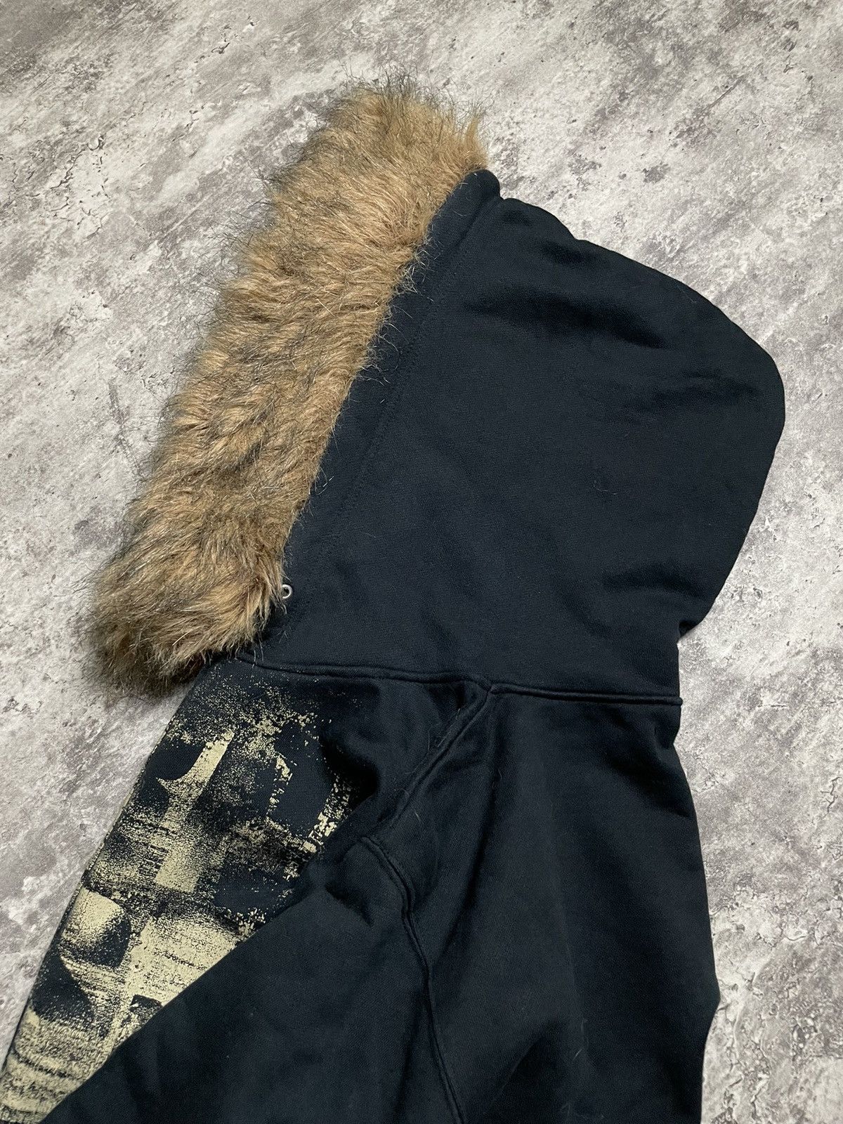 BERNINGS SHO 2000’s Bernings Sho Faux Fur Vkei Style Zip Hoodie Size US M / EU 48-50 / 2 - 5 Thumbnail