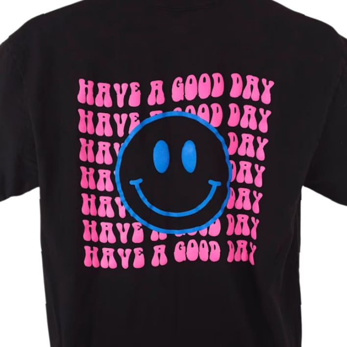 Next Level Have A Good Day T Shirt Mens Large Black Academica Southern California Size US L / EU 52-54 / 3 - 2 Thumbnail