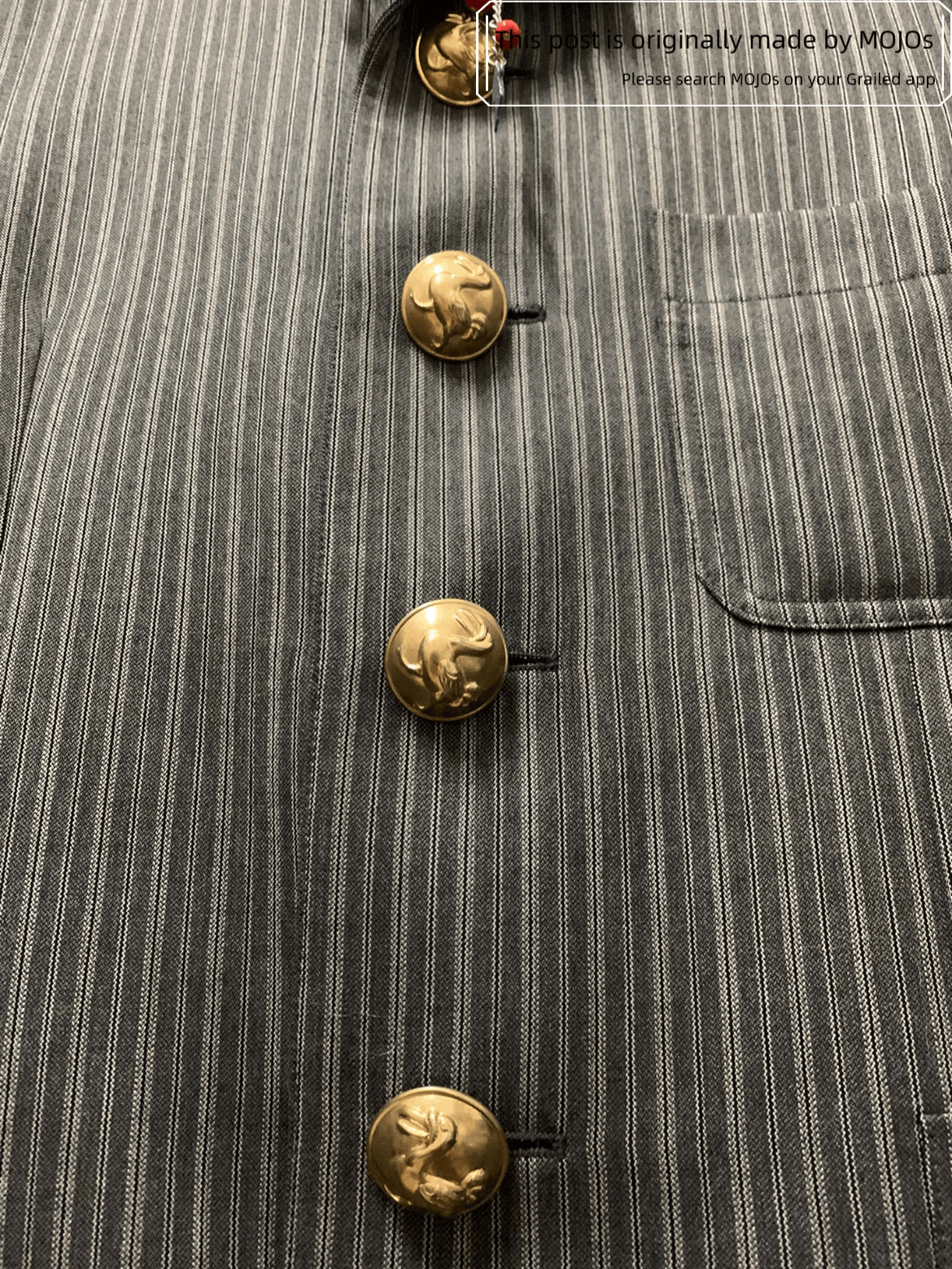 Loewe Sz 48 Loewe Runway Stripes Golden Button Jacket Size US M / EU 48-50 / 2 - 4 Thumbnail
