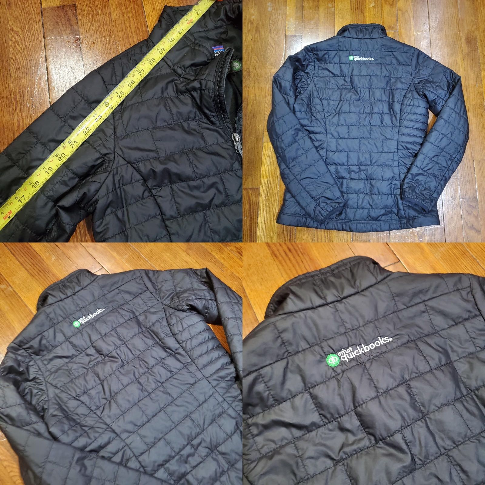 Patagonia Patagonia Jacket Womens Small Black Insulated Puffer Full Zip QuickBooks Logo Size S / US 4 / IT 40 - 8 Thumbnail