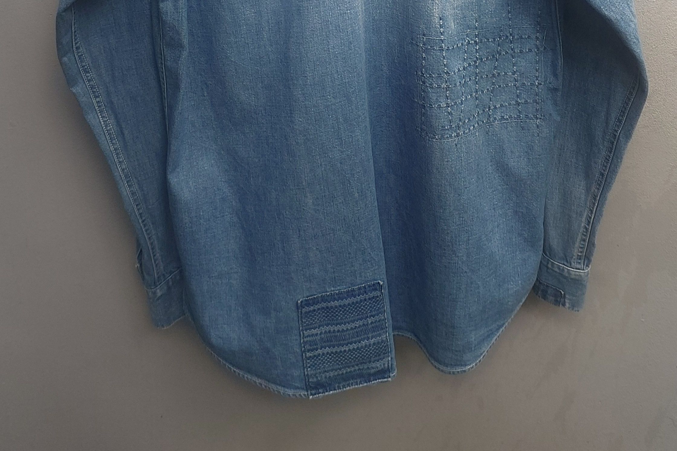 FDMTL FDMTL Patchwork Denim Shirt Size US L / EU 52-54 / 3 - 9 Thumbnail
