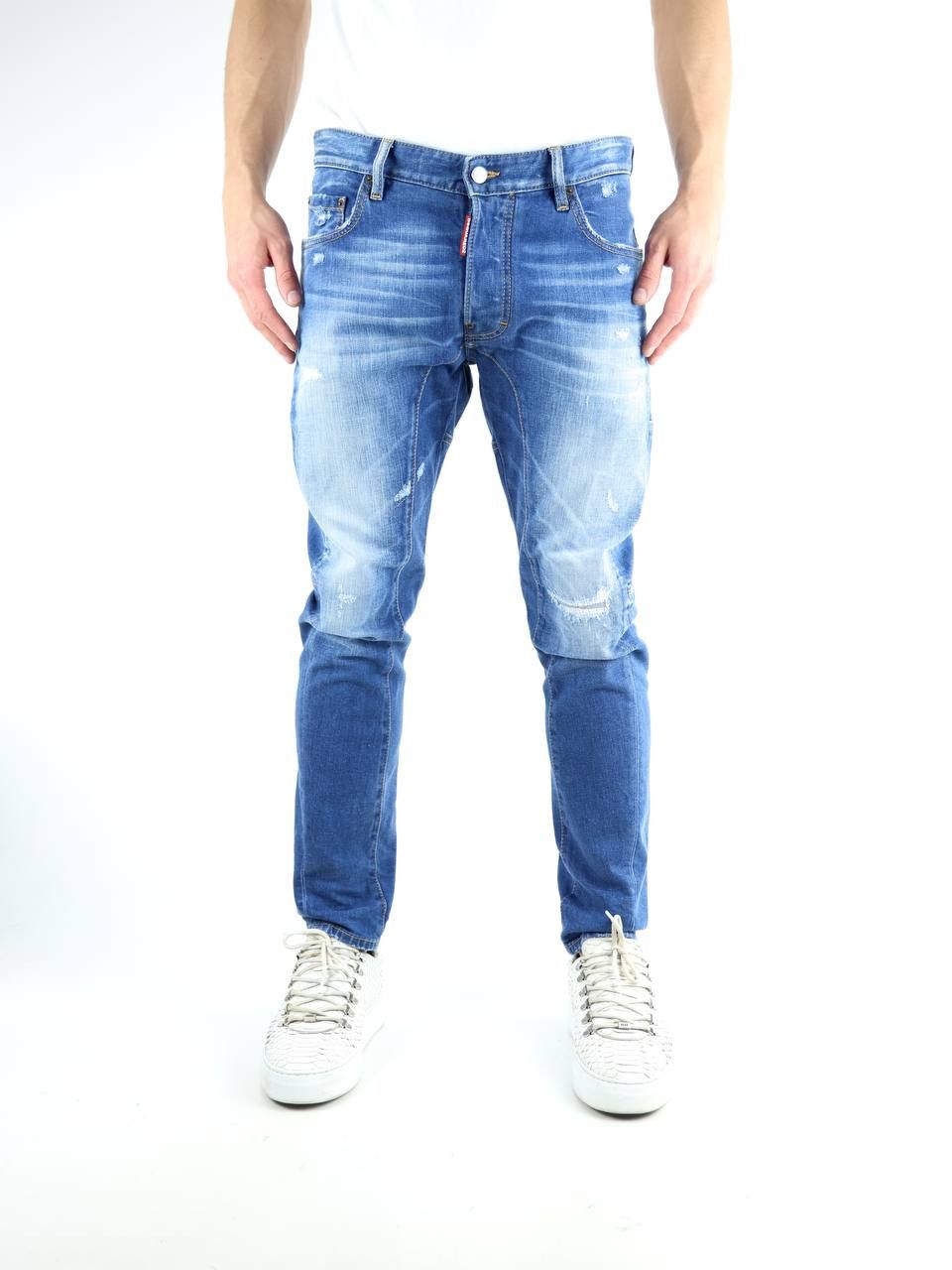 Dsquared2 DSQUARED2 Jeans Blue Tidy Biker Jean Size US 32 / EU 48 - 1 Thumbnail