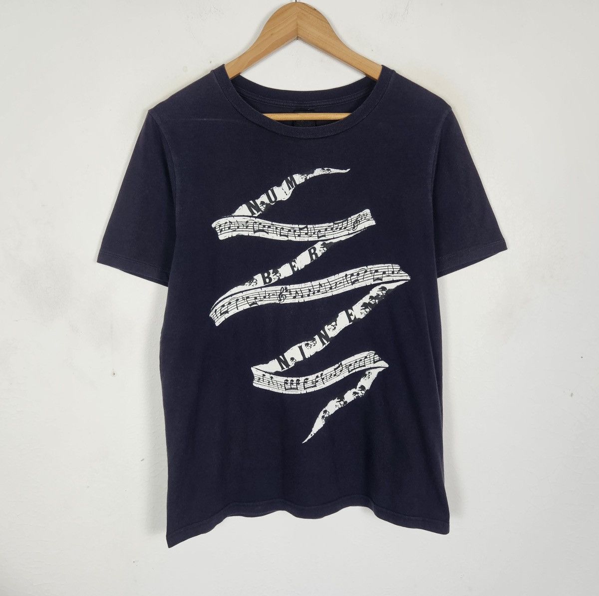 Number (N)ine Number Nine musical notes tee shirt Size US M / EU 48-50 / 2 - 2 Thumbnail