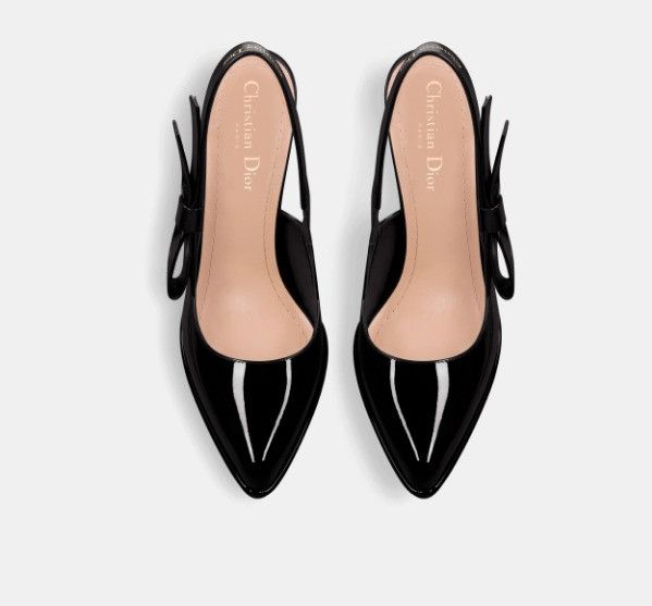 Dior o1w1db11224 Sweet-D Slingback Pumps in Black Size US 6 / IT 36 - 4 Thumbnail