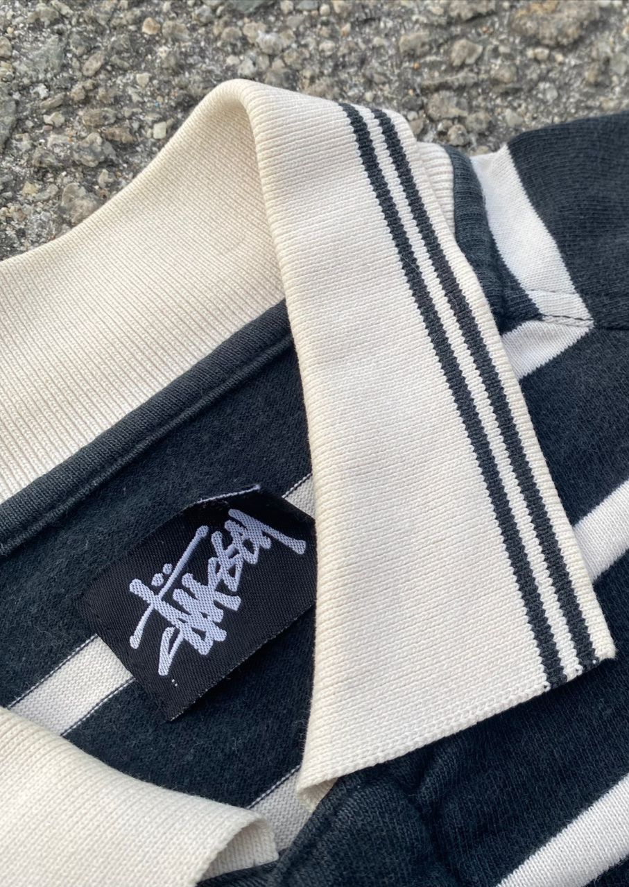 Stussy Vintage Stussy Stripe Polo Shirt Size US XL / EU 56 / 4 - 12 Thumbnail