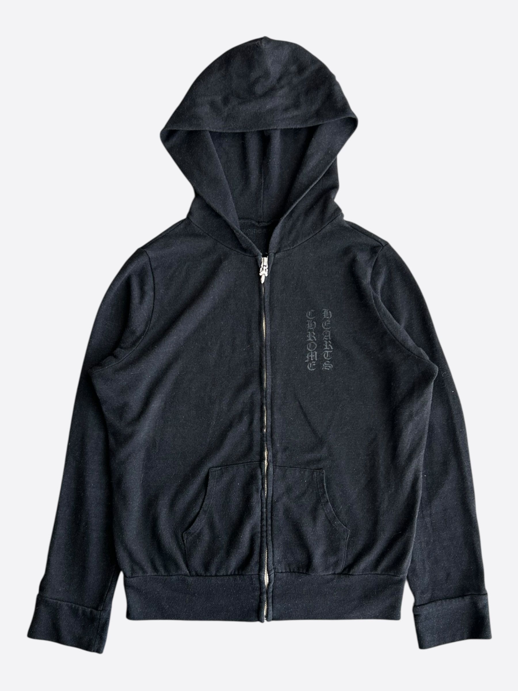 Chrome Hearts Chrome Hearts Black Triple Cross Logo Hoodie Size US M / EU 48-50 / 2 - 1 Thumbnail
