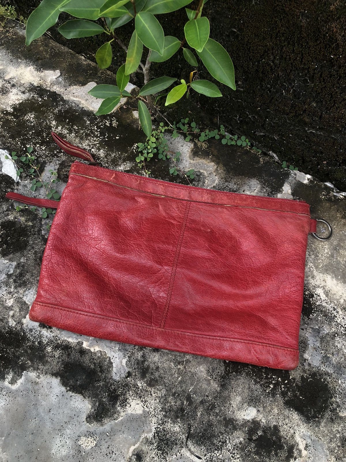 Balenciaga Balenciaga Paris Leather Clutch Bag Size ONE SIZE - 2 Thumbnail