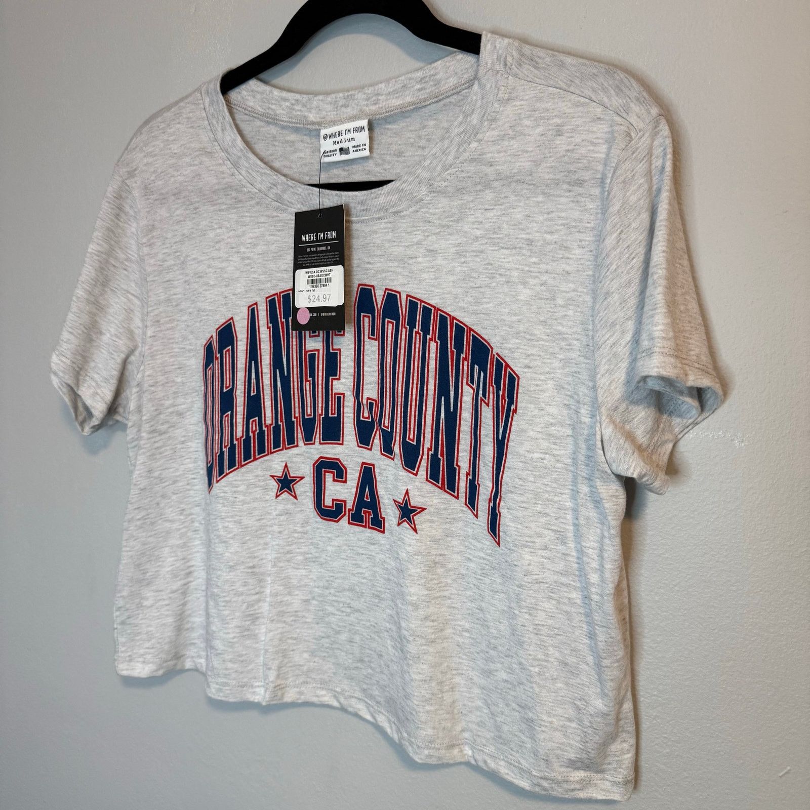 Other Where I’m From Orange County CA Crop Top T-Shirt Size M NWT Size M / US 6-8 / IT 42-44 - 3 Thumbnail