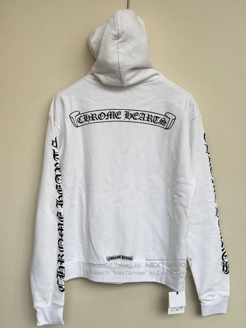 Chrome Hearts CHROME HEARTS Size XS White Sanskrit hooded sweater zipper Size US XS / EU 42 / 0 - 2 Thumbnail