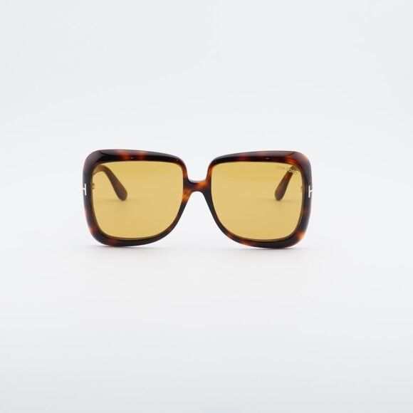 Tom Ford Tom Ford Lorelai FT1156 52E Sunglasses Havana Square Frame Size ONE SIZE - 5 Thumbnail