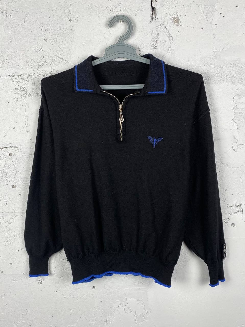 Carlo Colucci × Vintage Vintage Carlo Colucci Wool Polo Sweatshirt Size US L / EU 52-54 / 3 - 1 Thumbnail