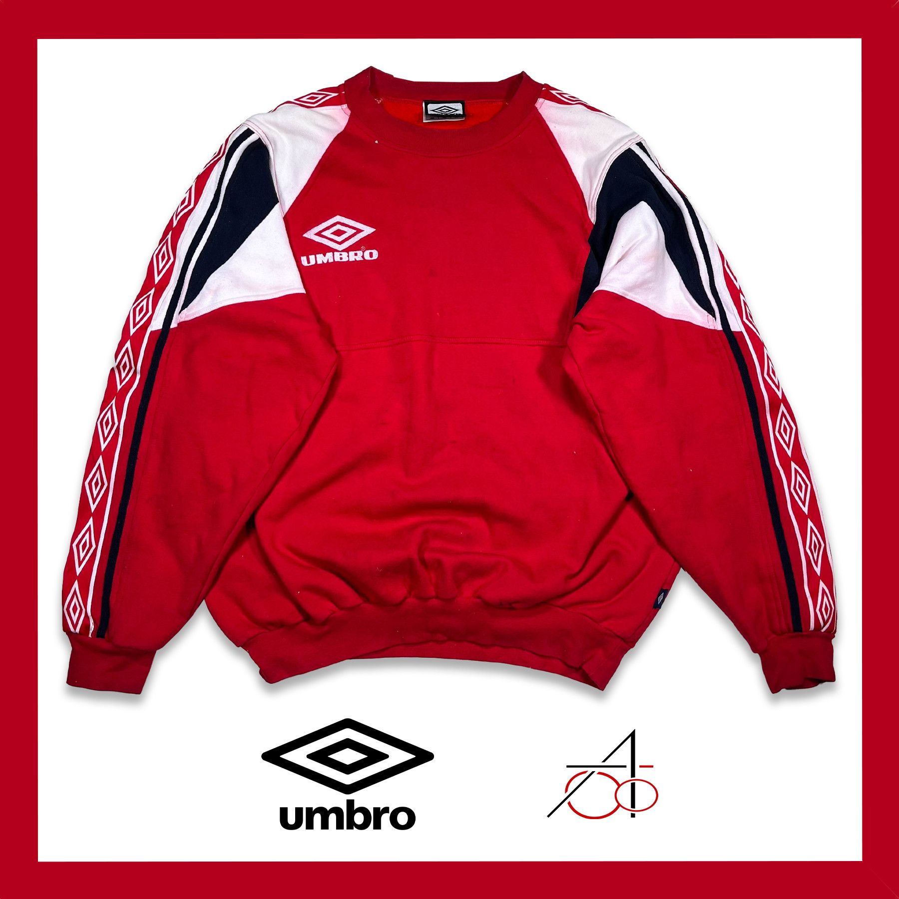 Umbro Umbro Vintage Lampas Sweatshirt • L/XL size Size US L / EU 52-54 / 3 - 1 Thumbnail